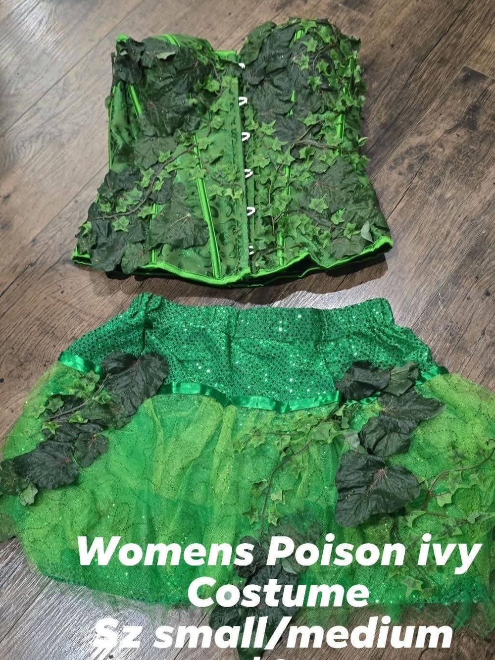 Poison Ivy Inspired Green Women's - Costume Sz Small /Medium Hand Made
